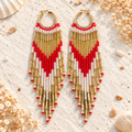 Lena Tassel Earrings | Handmade Bronze & Gold-Plated Statement