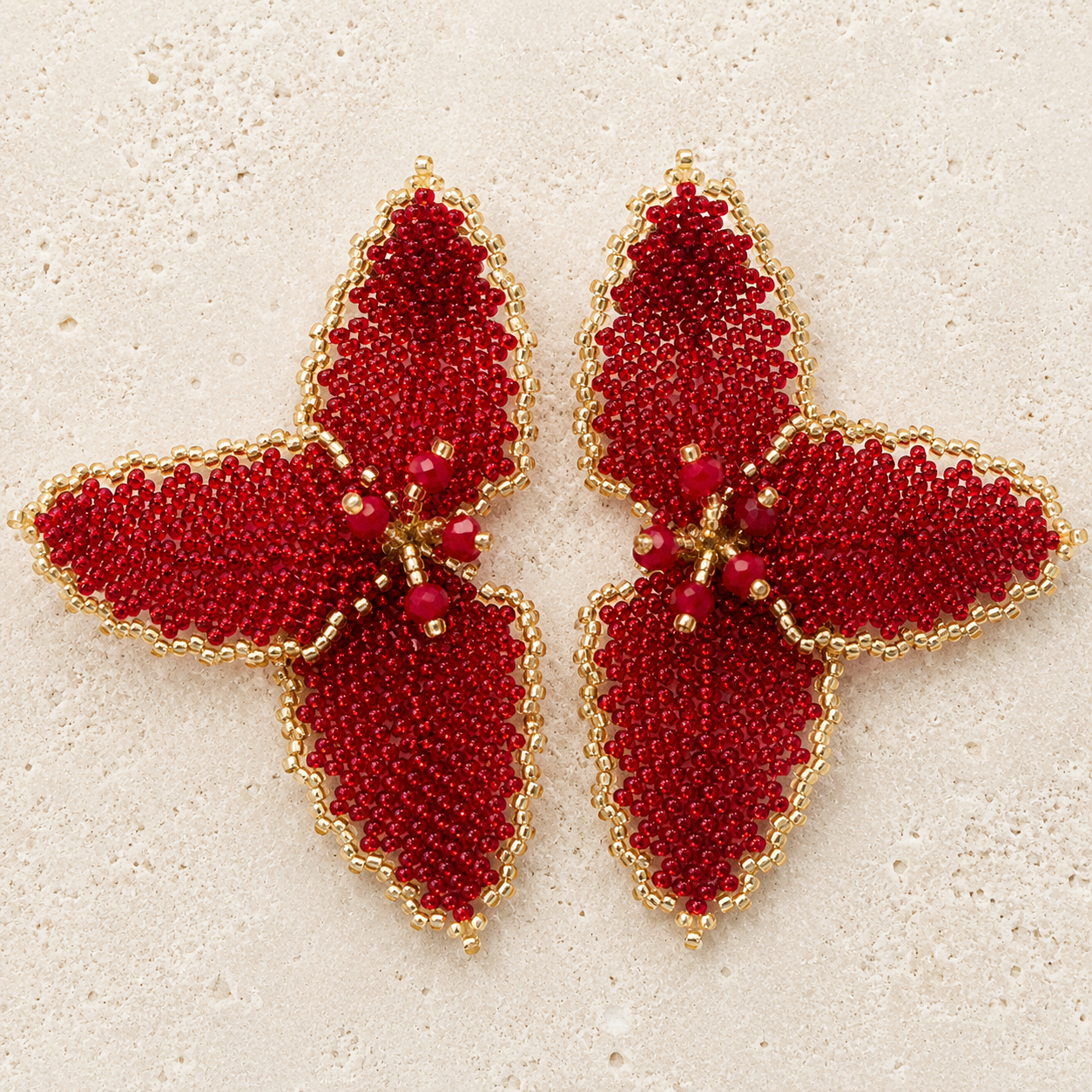 Half Flower Earrings Modern Floral Statement Jewelry for Women