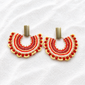 Carousel Earrings | Handmade Beaded Statement Earrings | Bellalu Jewelry