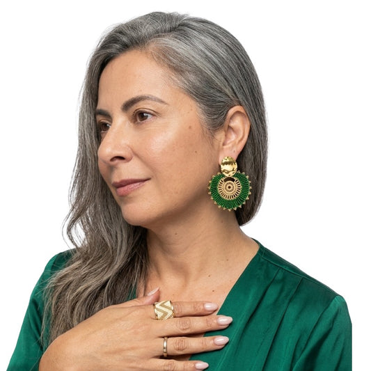 Rhoda Earrings – Elegant Floral-Inspired Jewelry for a Timeless Look