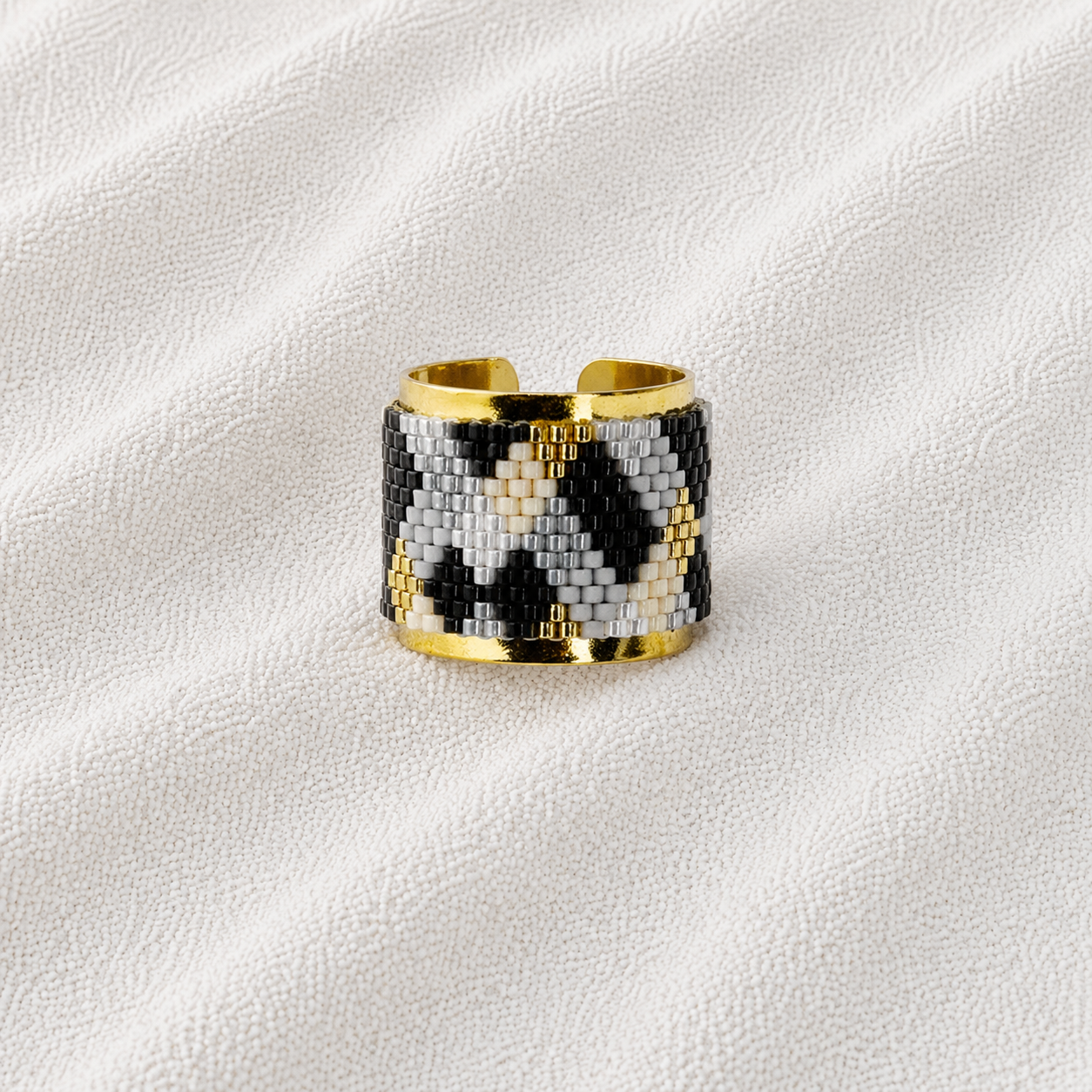 Abeba Miyuki Adjustable Rings| Handmade Beaded Jewelry | Bellalu