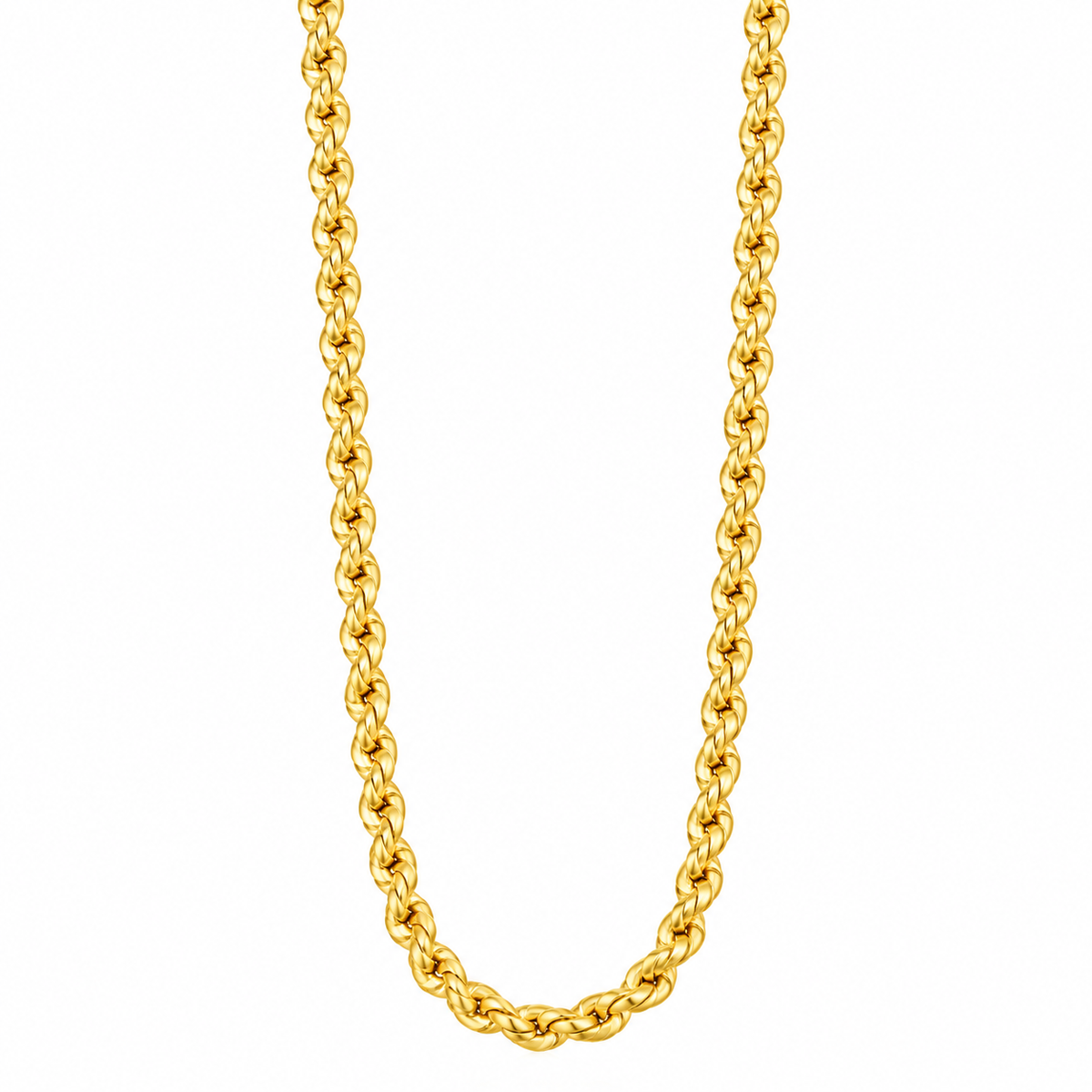 Gold-Plated Bronze Rope Chain | Bellalu Jewelry