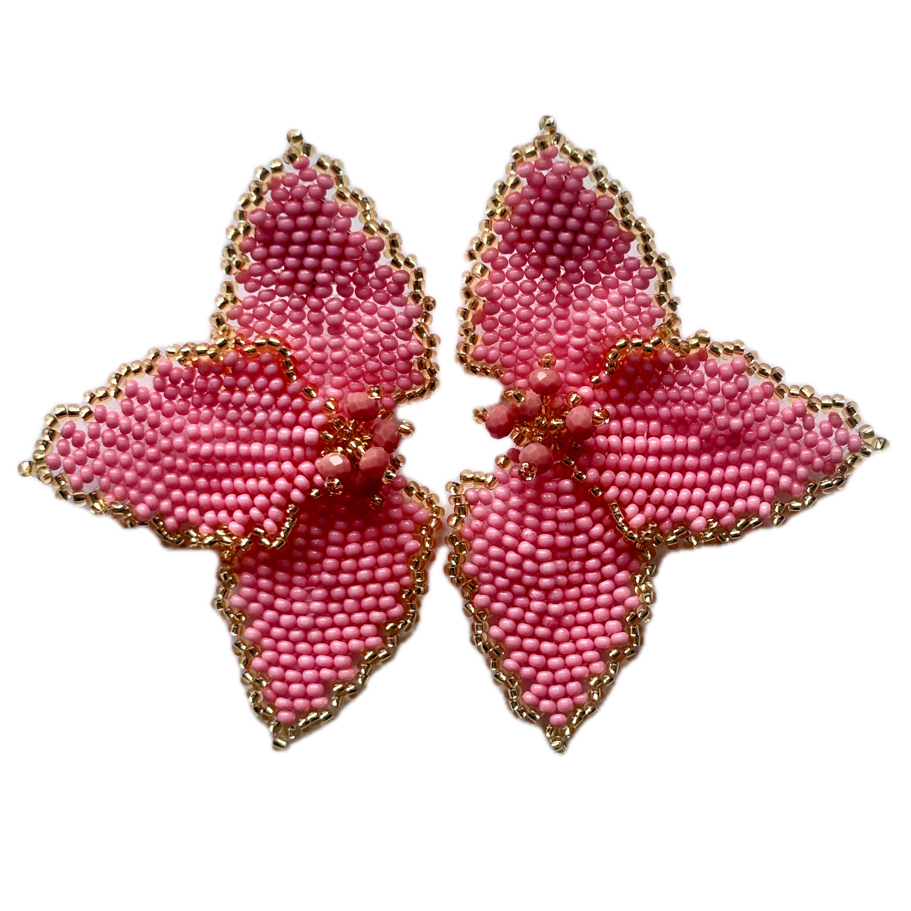 Half Flower Earrings Modern Floral Statement Jewelry for Women