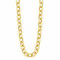 Gold-Plated Bronze Semi Round Chain | Bellalu Jewelry