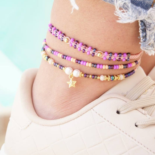 Handmade Star  Anklets