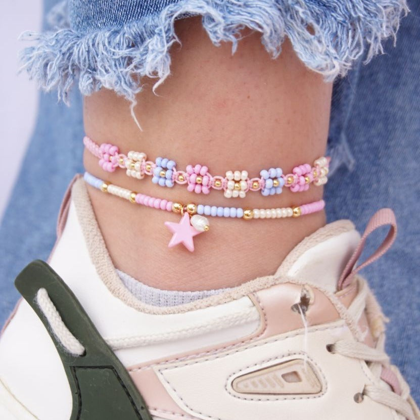 Handmade Star  Anklets