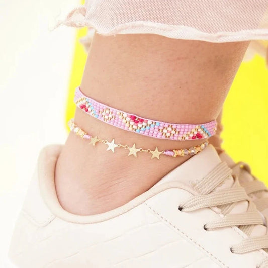 Handmade Star  Anklets