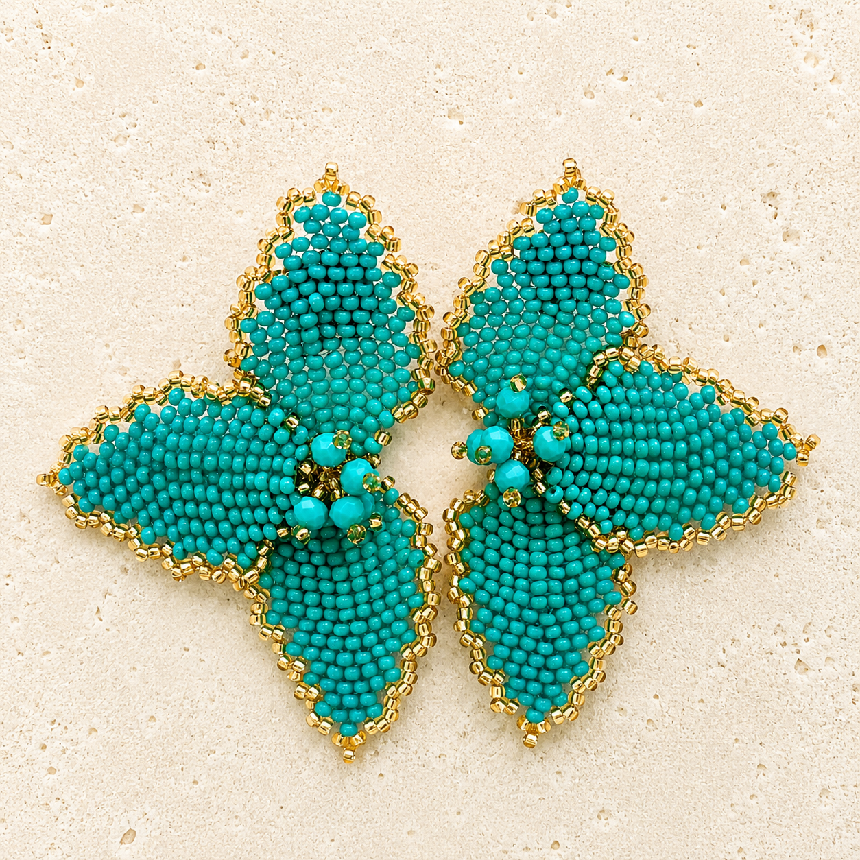 Half Flower Earrings Modern Floral Statement Jewelry for Women