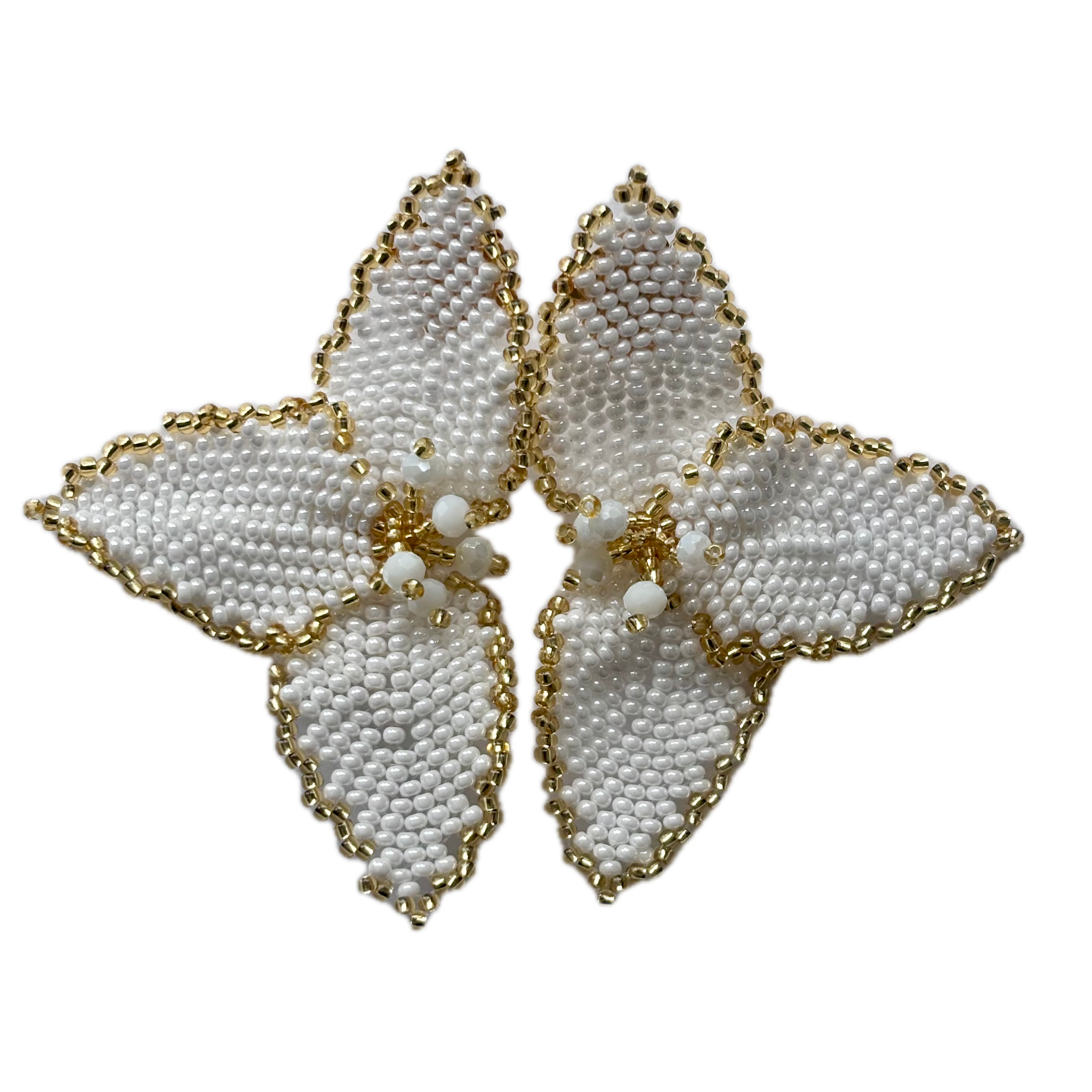 Half Flower Earrings Modern Floral Statement Jewelry for Women