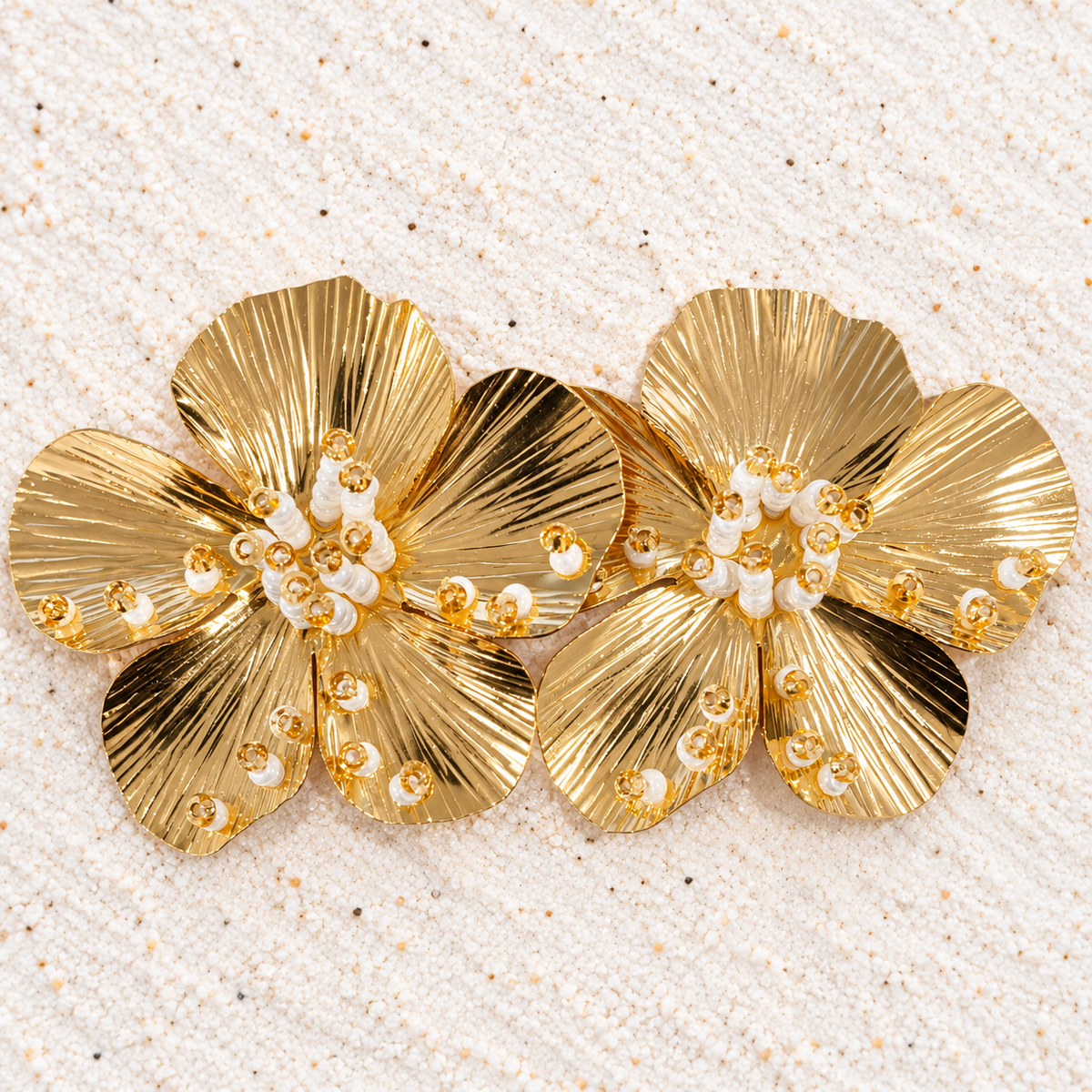 Hadassah Flower Shape Earrings | Bellalu