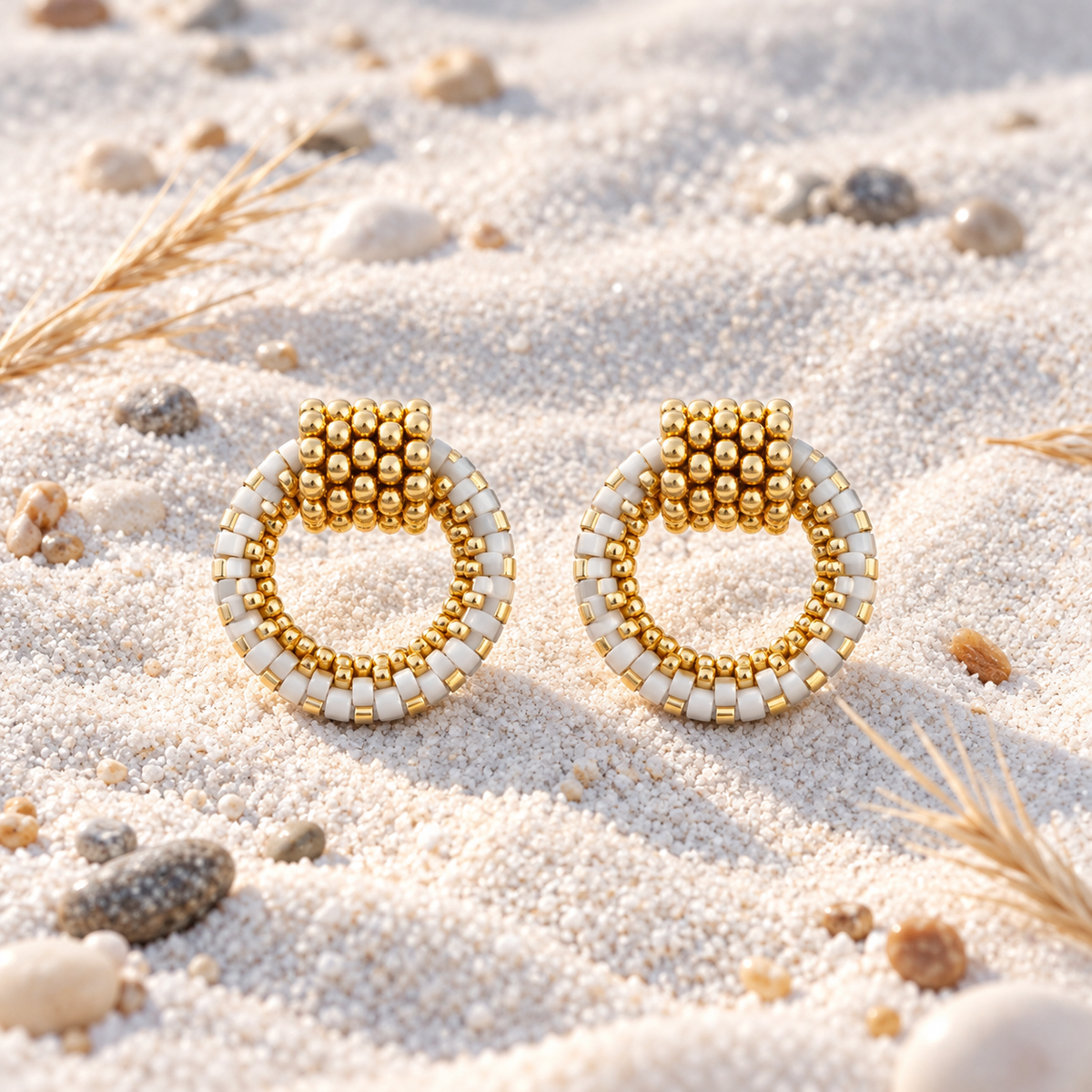 Naylani Earrings | Gold-Plated Bronze | Bellalu Jewelry