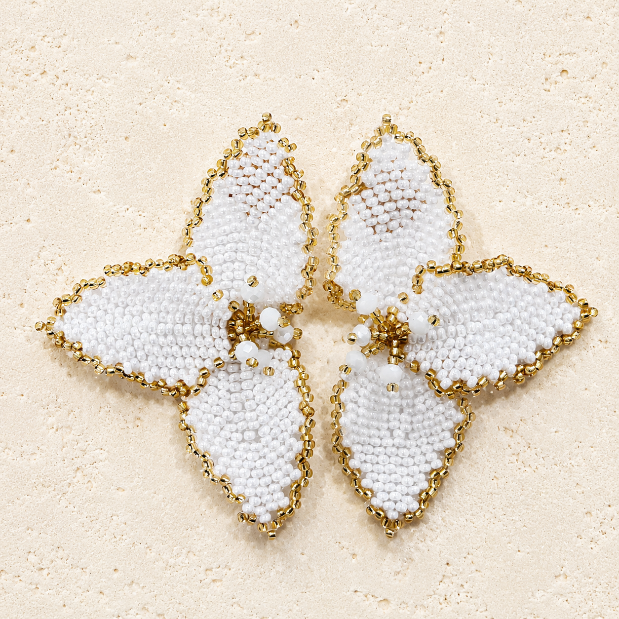 Half Flower Earrings Modern Floral Statement Jewelry for Women