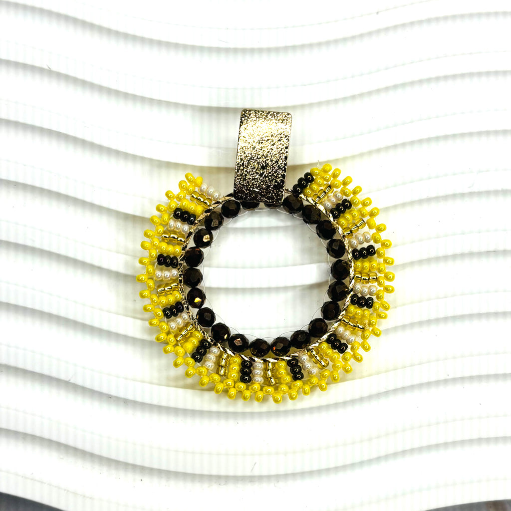 Handmade Fan Shape Colombian Earrings