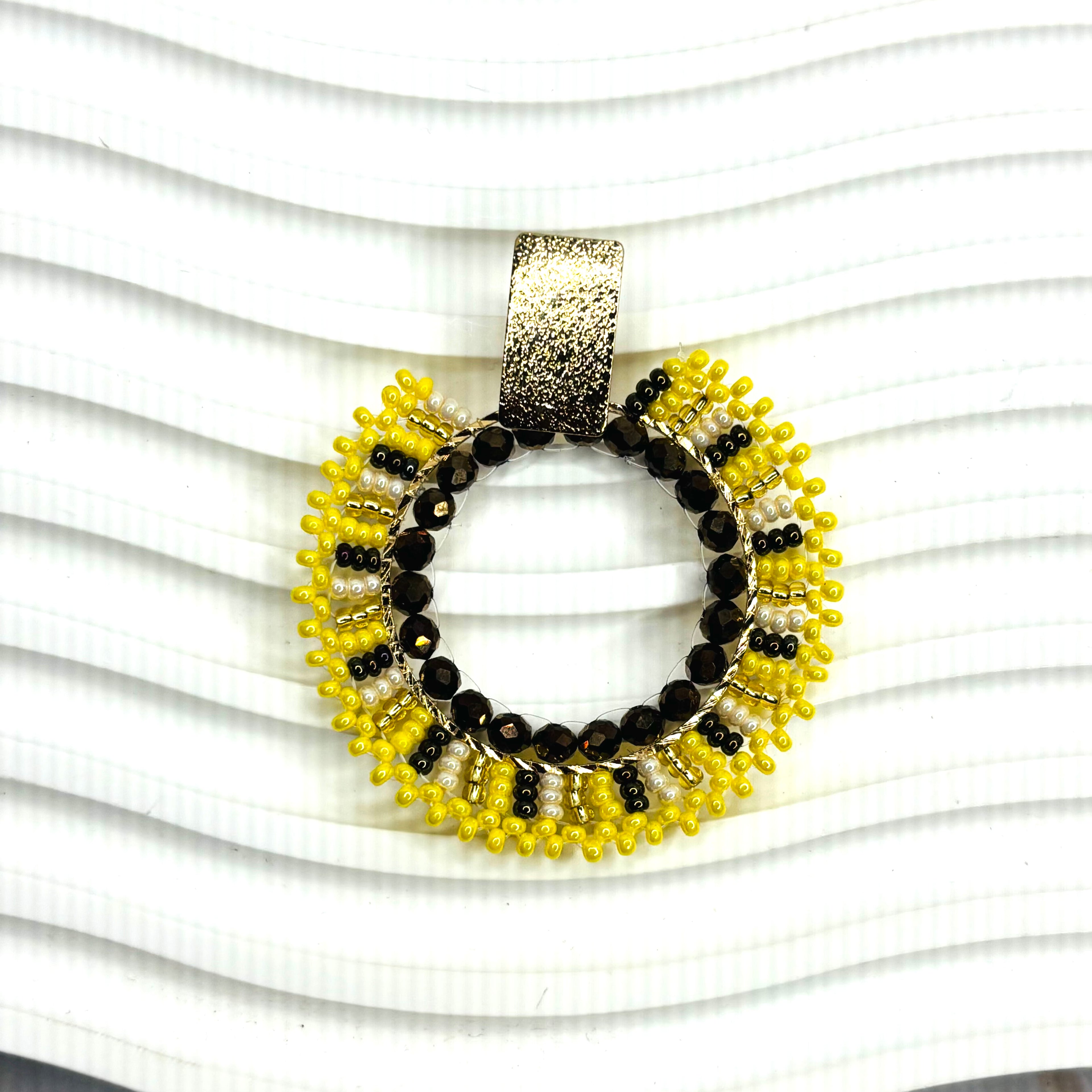 Handmade Fan Shape Colombian Earrings
