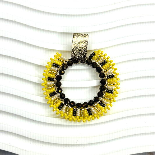 Handmade Fan Shape Colombian Earrings