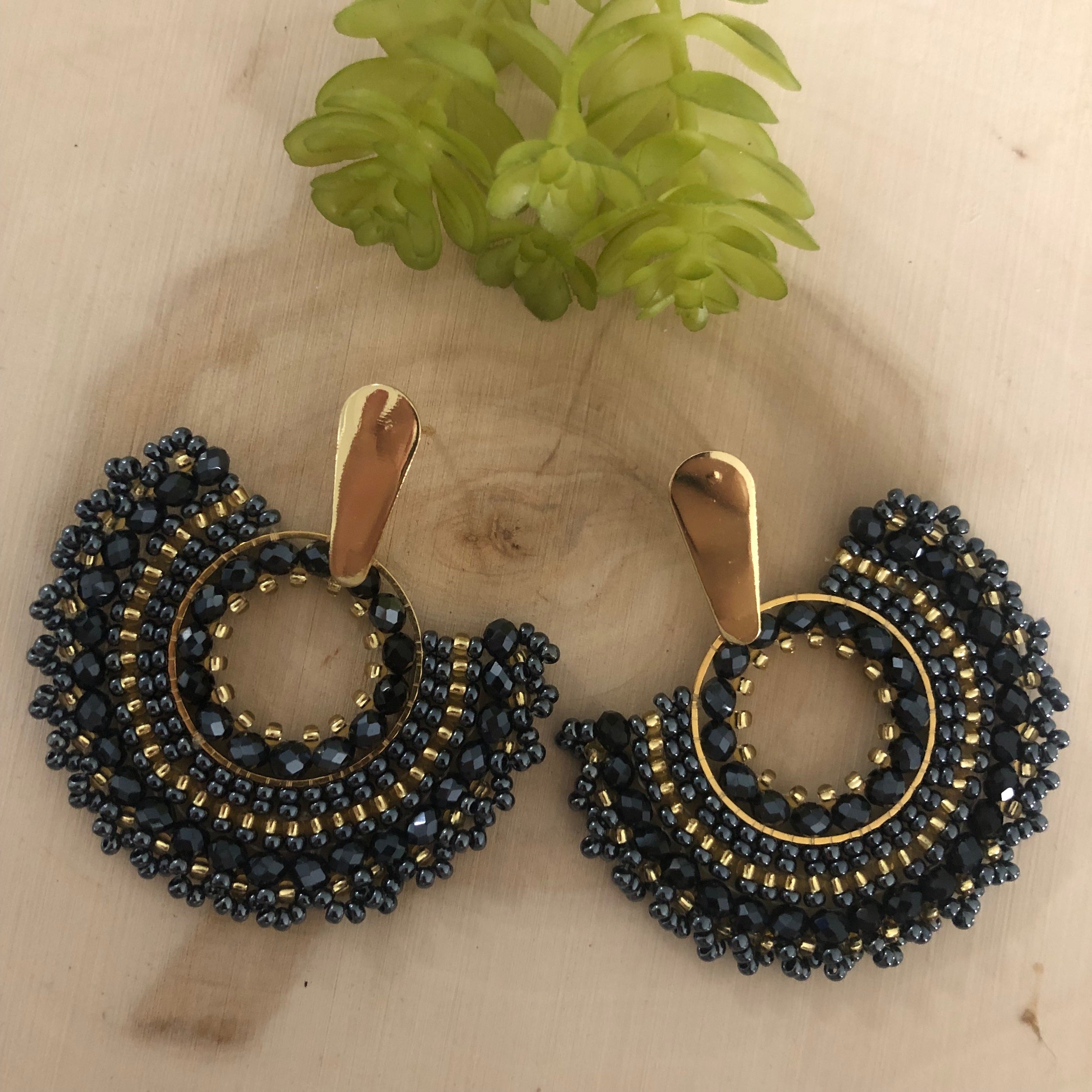 Esperanza ” Handmade Mexican Huichol Bead Earrings – Ale Accessories